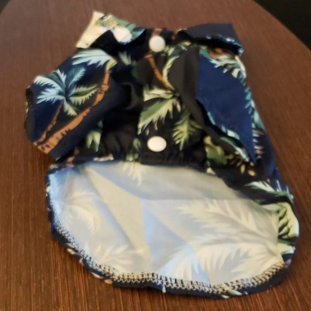 Aloha Tropical Print Dog Shirt Size Small